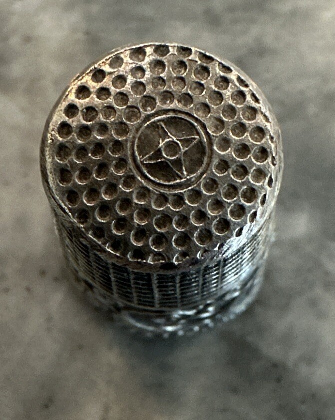 Vintage Sterling Turtle Thimble. Fun Piece!