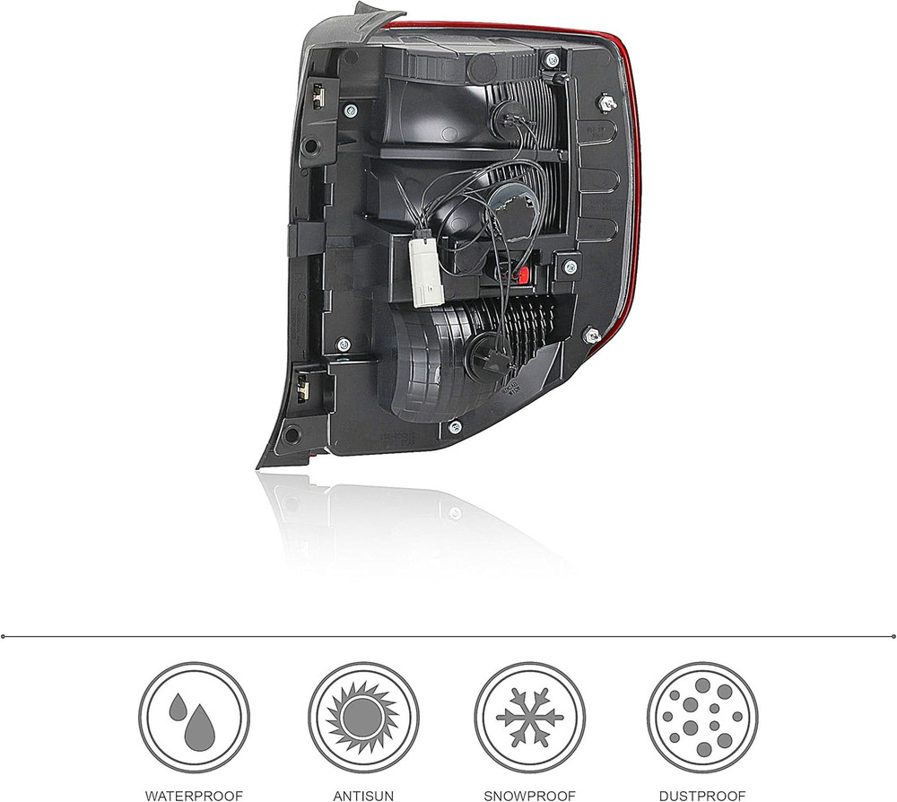 Tail Lights Assembly Includes Light Bulb Harness Compatible with Ford Bronco Spo