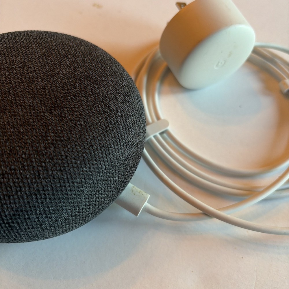 Google Nest Mini (1st Generation) Smart Speaker - Charcoal Pre Owned