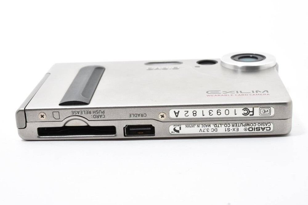 CASIO EXILIM EX-S1 Silver Compact Digital Camera AC100V Tested