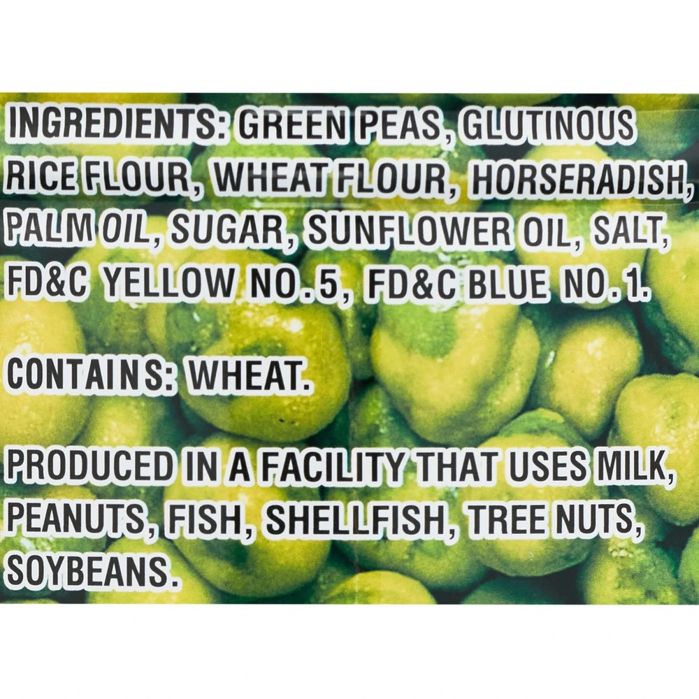 Hapi snacks wasabi Peas, hot, 9.9 Oz...