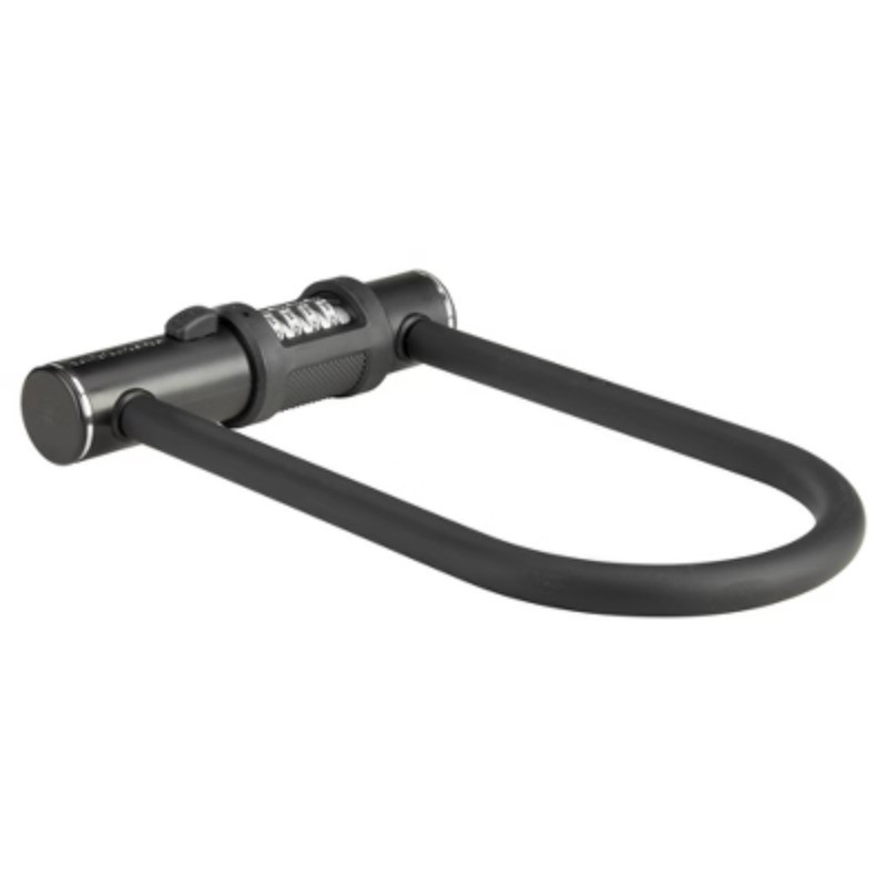 Combination U-Lock - Black: Secure Bike Lock, U-Locks Type