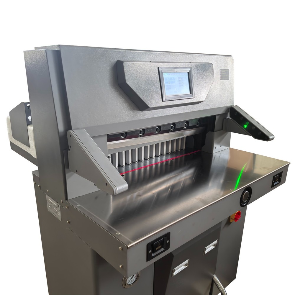 67cm/26.38in Electric Hydraulic Paper Cutter Program Control Touch Screen 220V