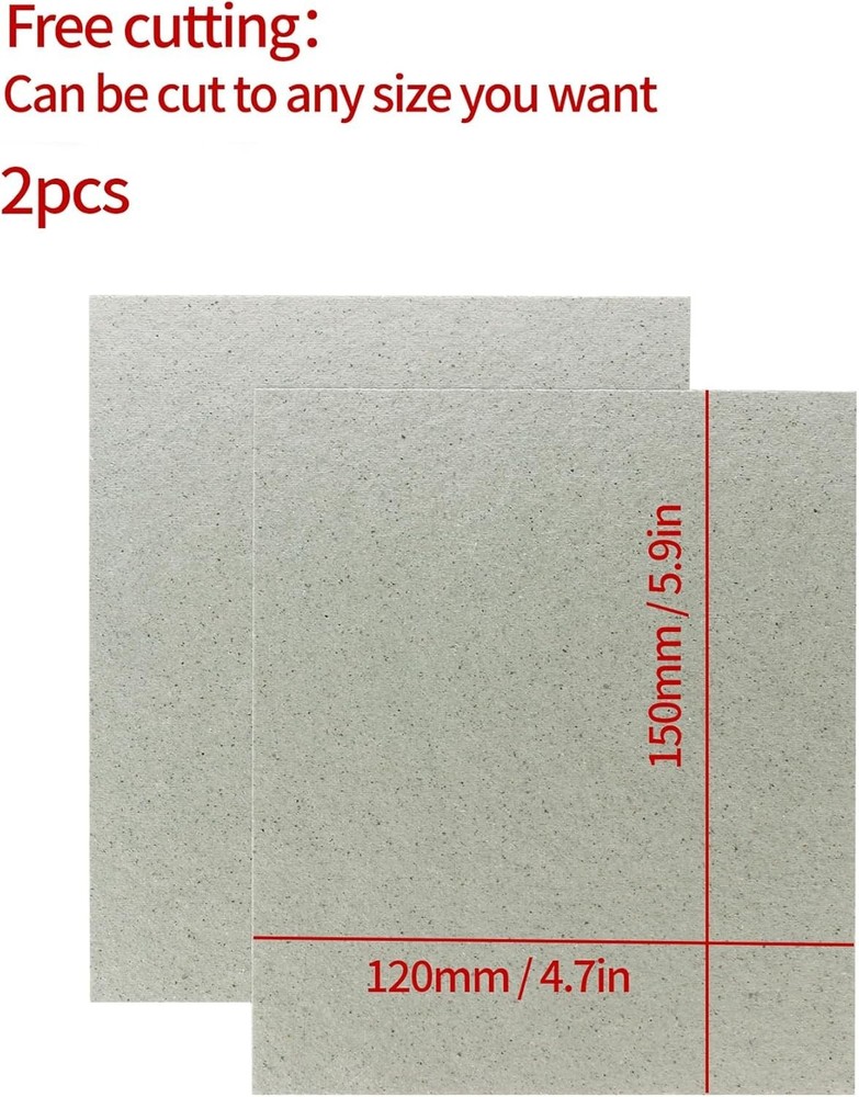 2 PCS Mica Sheet for Microwave Oven Waveguide Cover Cutting Protector Replace...
