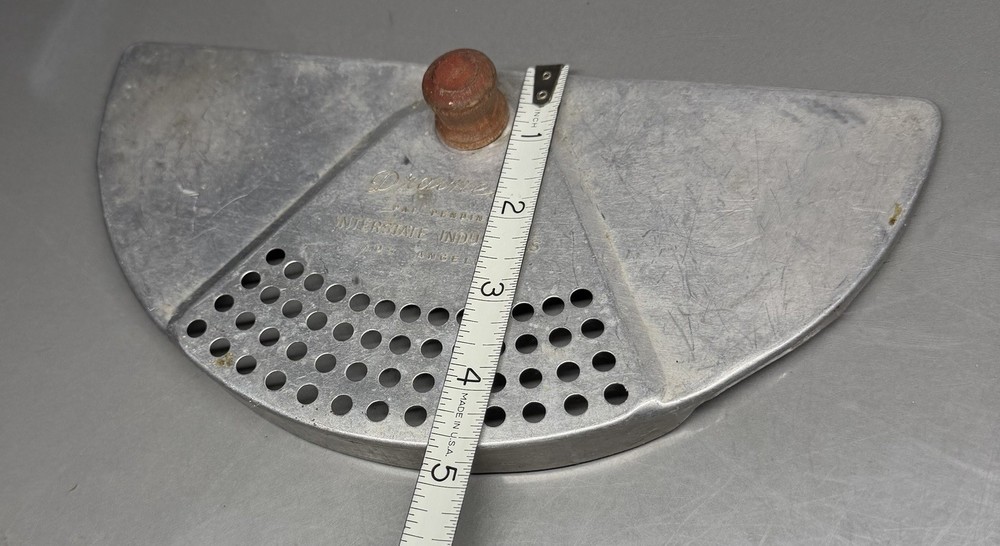 Vintage Drainette Kitchen Tool Pan Strainer Drainer Aluminum