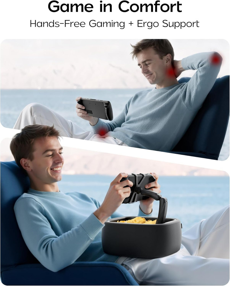 Gaming Pillow Stand, Zero Gravity Machine Washable Kindle Pillow Stand for Lap (