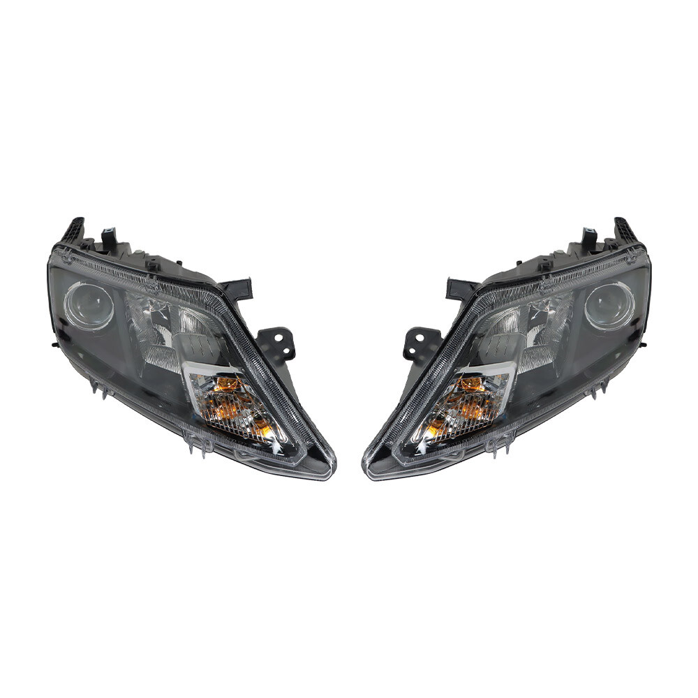Projector Headlight Headlamp Black Left+Right Side Fit For 2010-2012 Ford Fusion