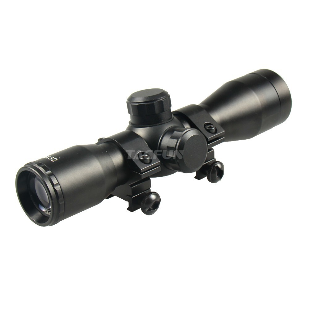 TACFUN Tactical 4X32 Compact Scope /w picatinny Rings