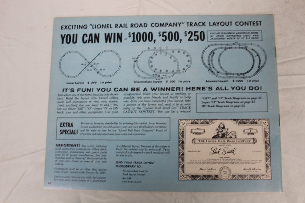 Lionel "O27" Super "O" HO Catalog