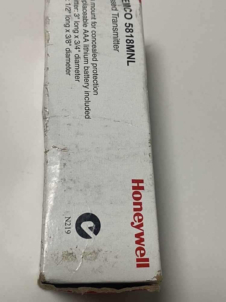 honeywell Ademco 5818MNL Recessed Transmitter
