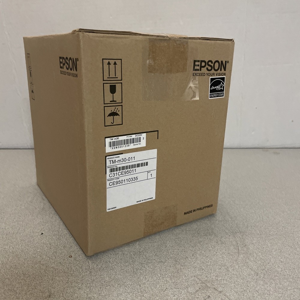 New Epson TM-M30 White Thermal Printer Ethernet-LAN/USB *No Bluetooth*