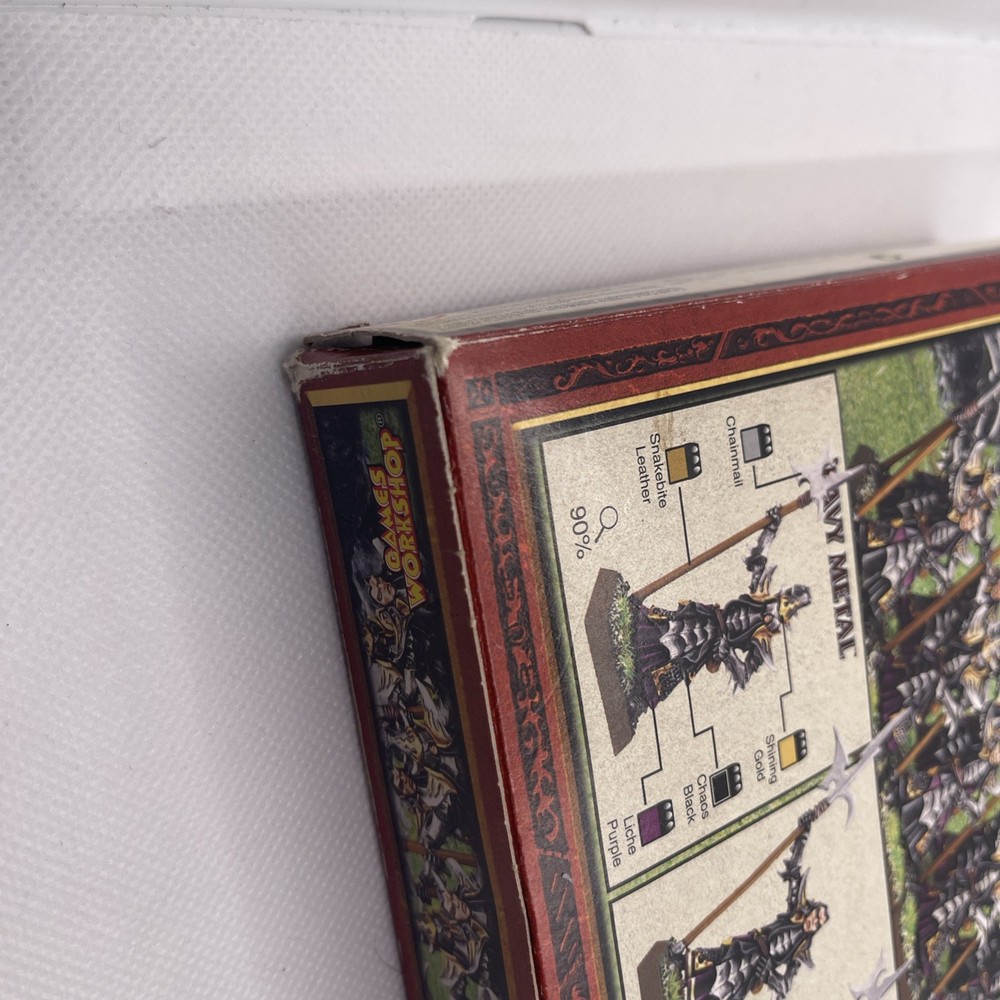 Games Workshop - Warhammer Dark Elf Black Guard Regiment BOX ONLY OOP