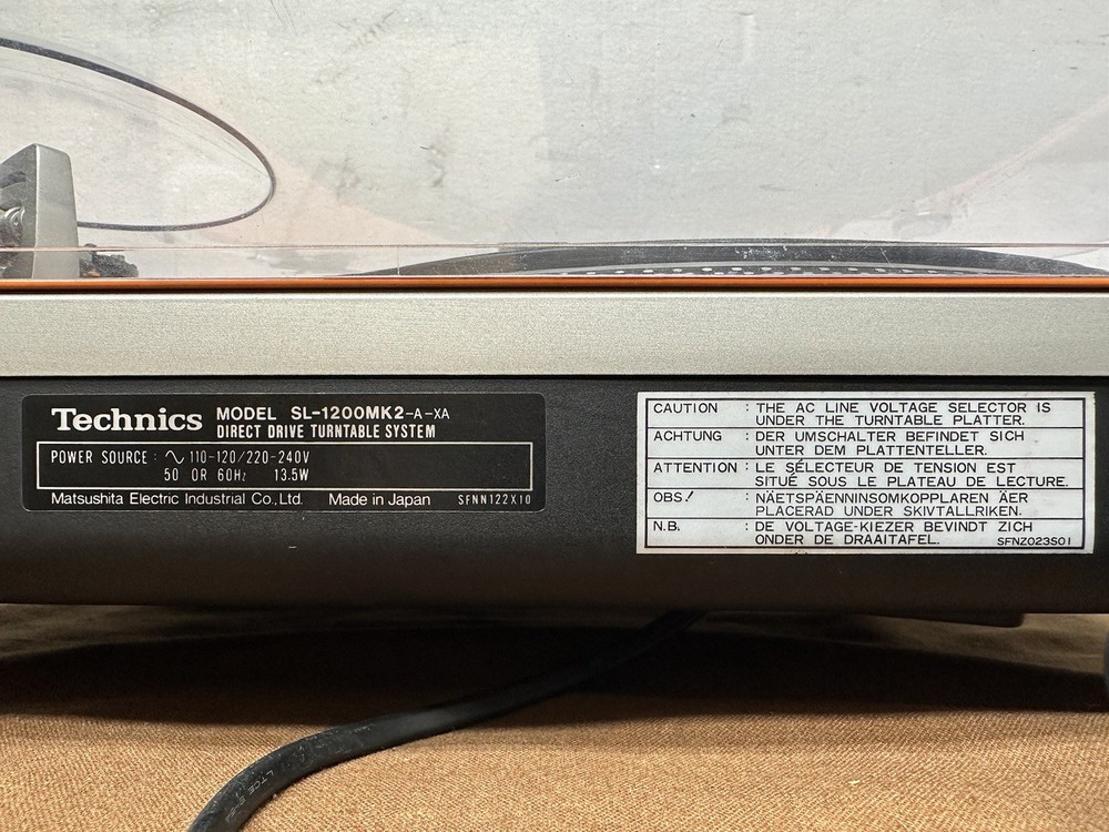 technics 1200 mk2 -A-XA