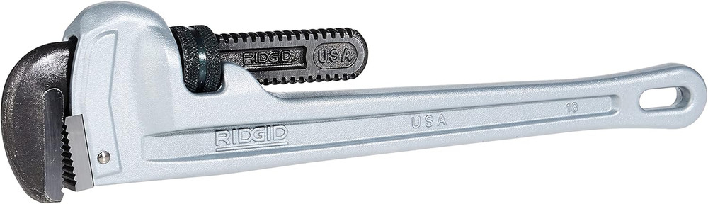 Heavy-Duty Aluminum Pipe Wrench Set - 18" & 14" Durable Tools
