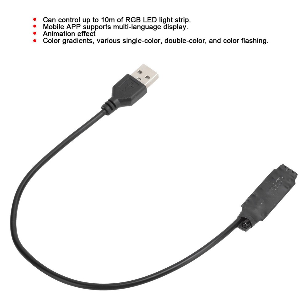 LED RGB Controller Mobile Phone APP Control USB Powered 5V for RGB LED Strip