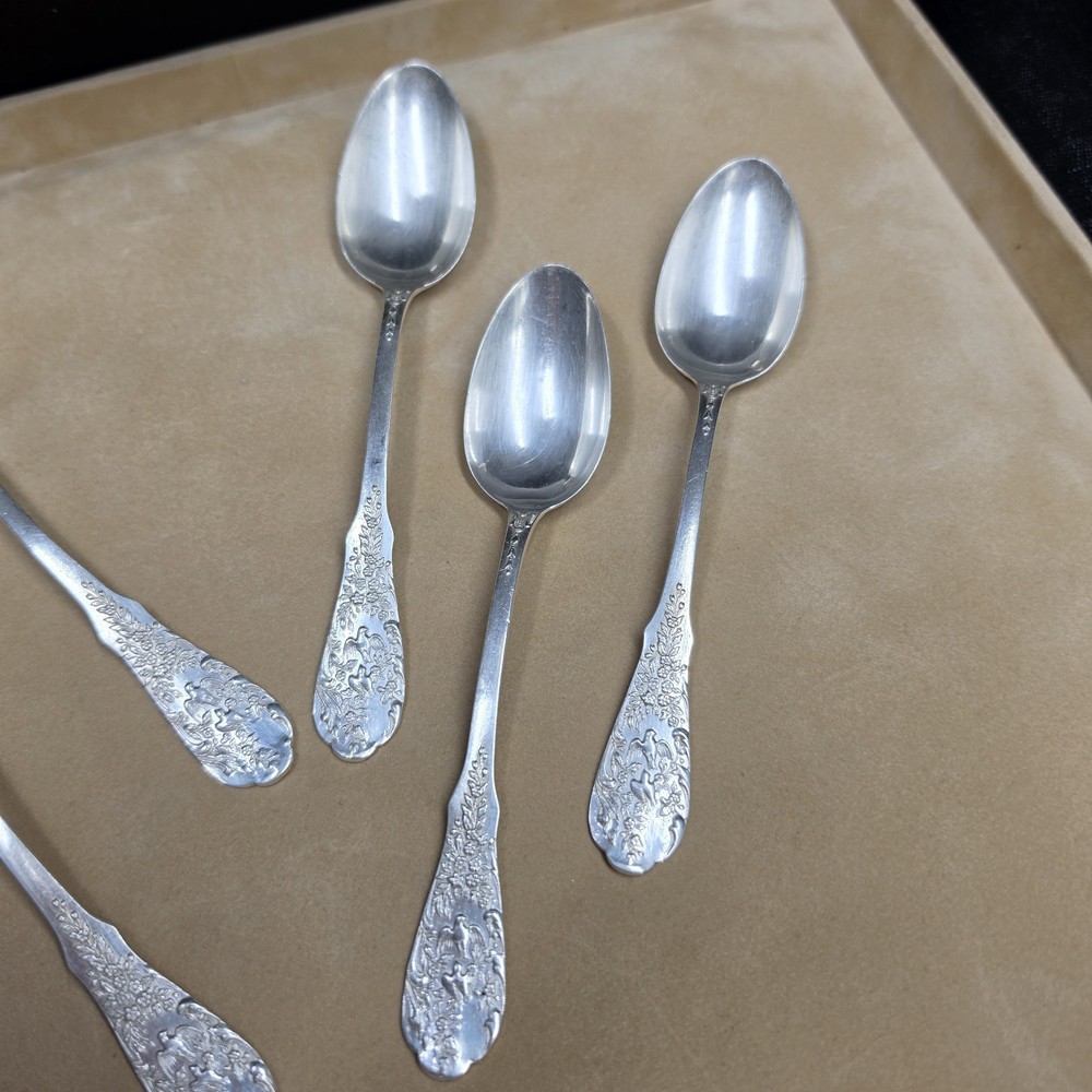 Small Henri Soufflot Spoons in Solid Silver