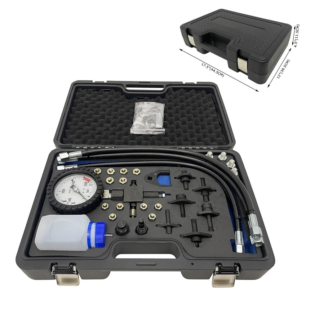 Common Rail Diesel 2000 bar High Pump Pressure Tester Kit + Injector Pipe Blanks