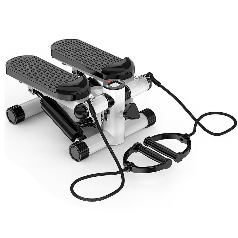 New Mini Stepper w/ Resistance Bands & LCD, 330.7 lbs Max Load