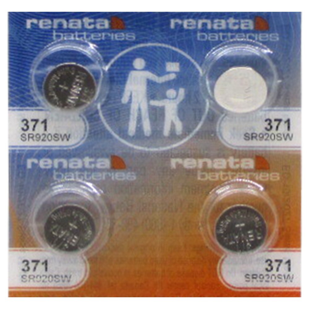 Button Cell Type 371 Battery Renata 4 Pcs