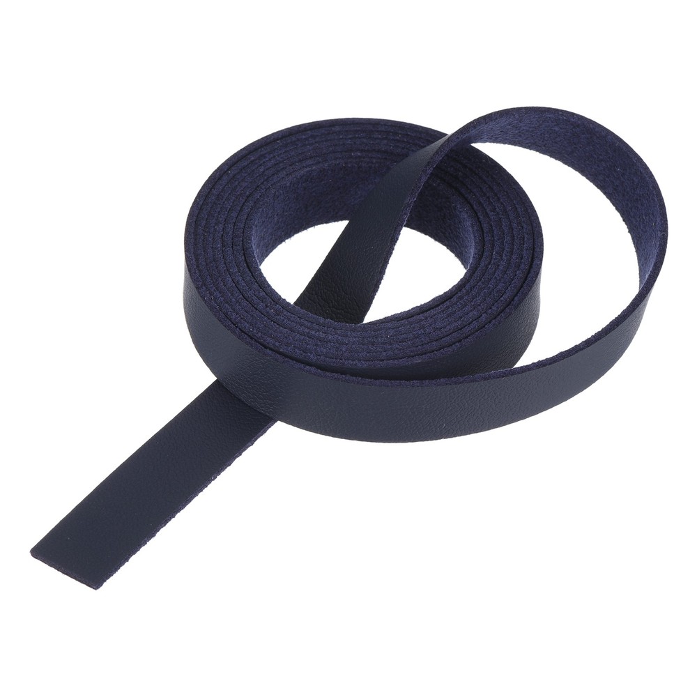 Leather Straps Strip Belt 1.2cm(0.5" Width) Leather Strips Dark Blue