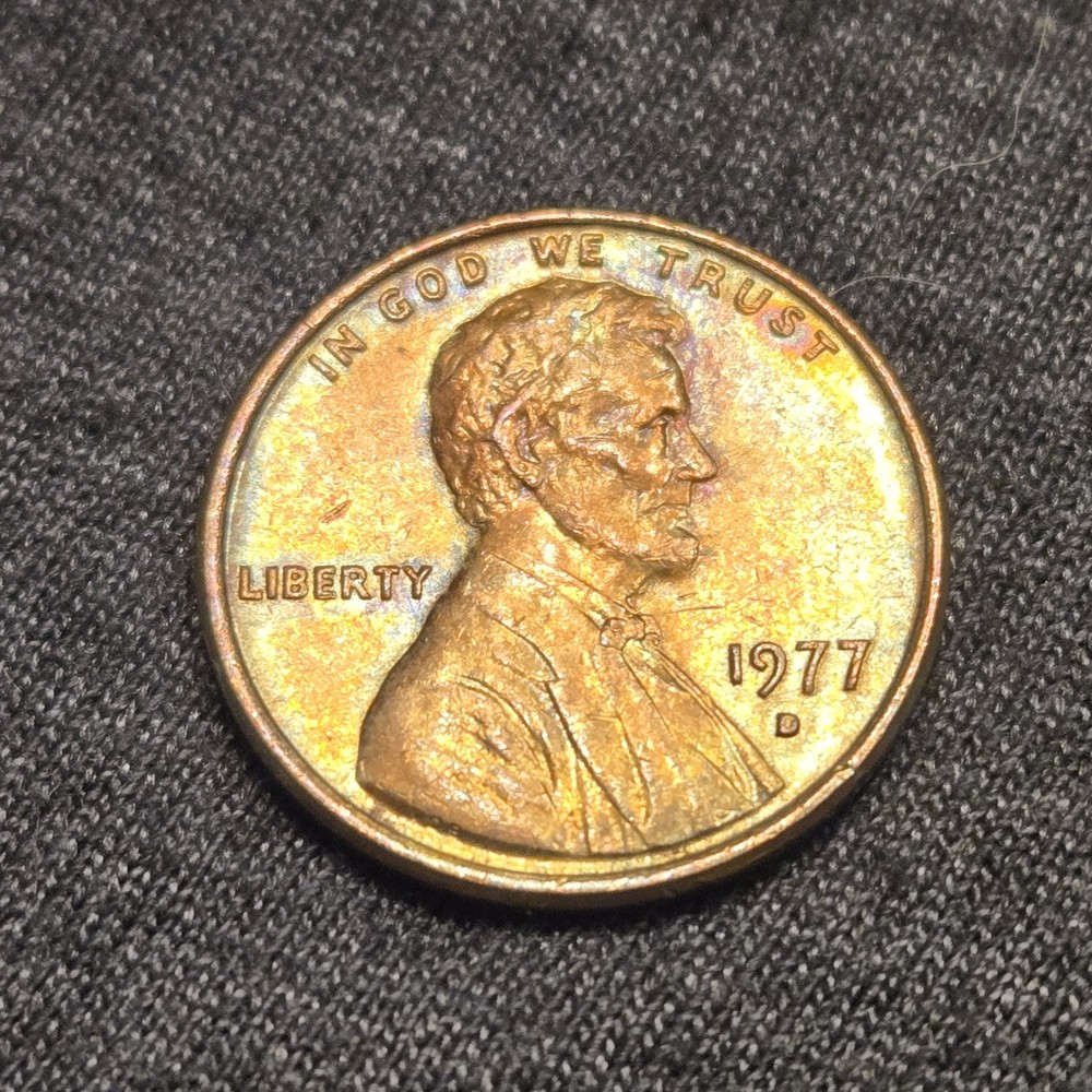 1977 D Lincoln Memorial Penny Coin 1c