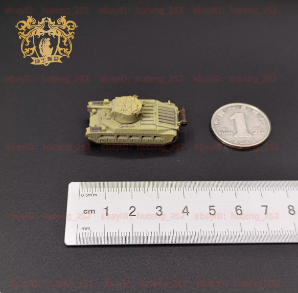 3D Printed 1/144 British Matilda II medium tank Finished Model