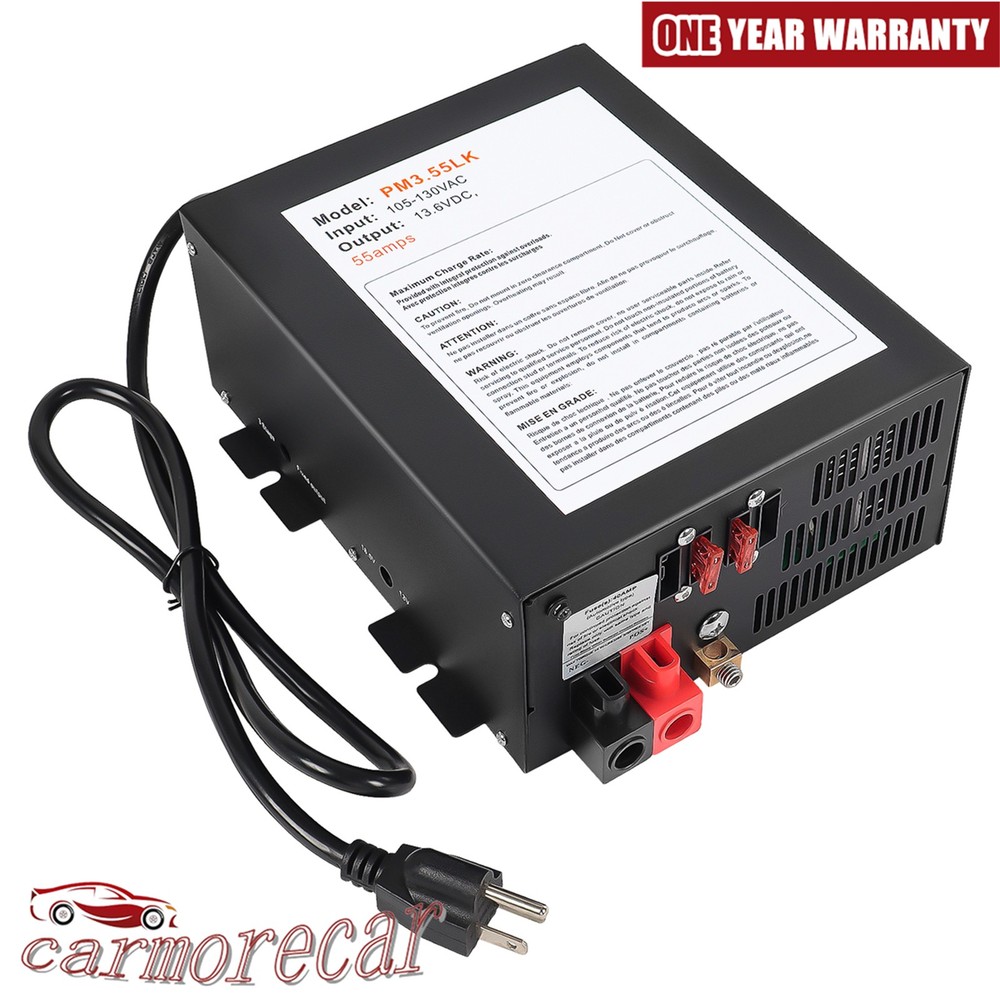 PM3-55LK 12 Volts 55 Amp Power Converter Battery Charger LED PD9260-C