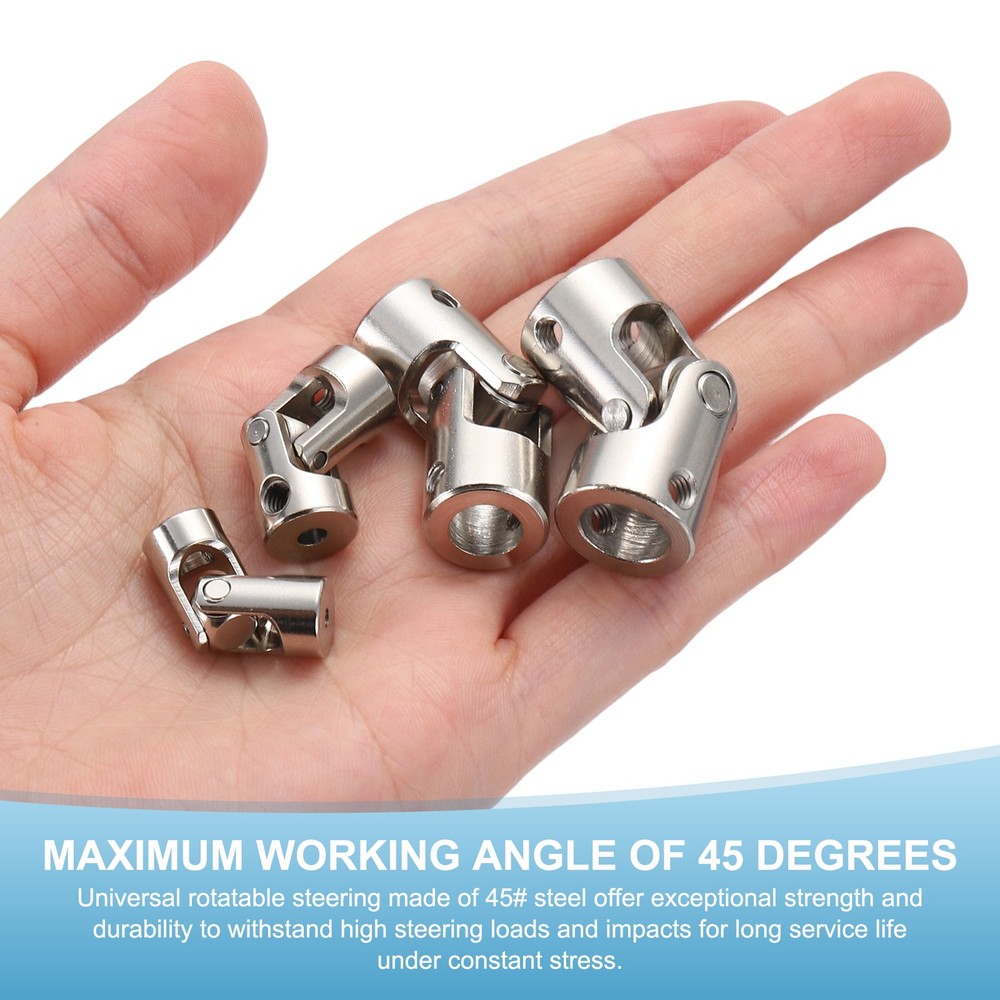 2pcs Rotatable Joint, 4mm to 6mm Inner Dia Universal Joint