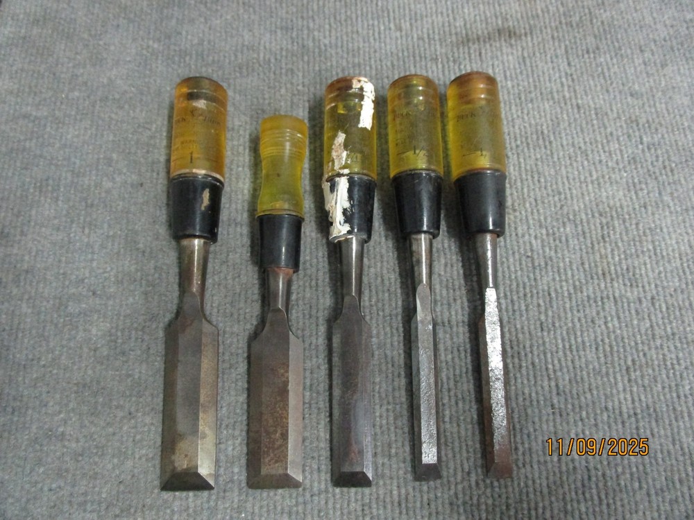 5pc Buck Bros Wood Chisel Set