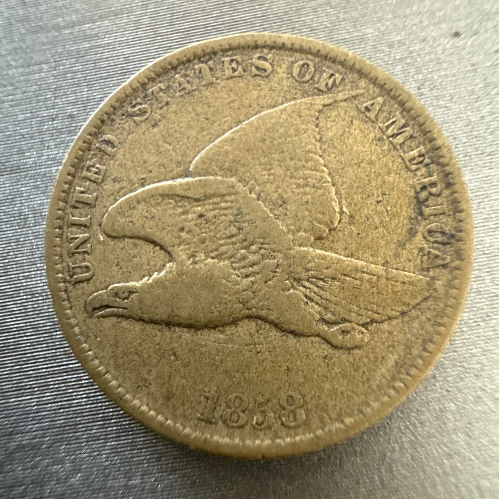 1858 Small Letters Flying Eagle Cent