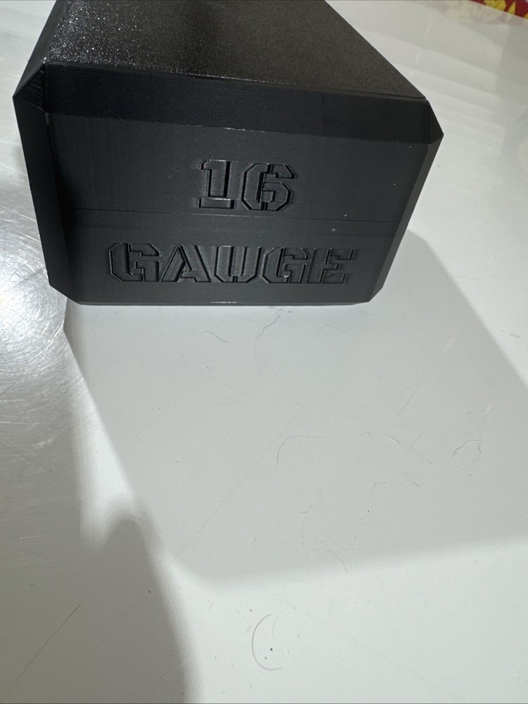 16ga Shotgun Shell Storage Box Case - 25rd Round - Black