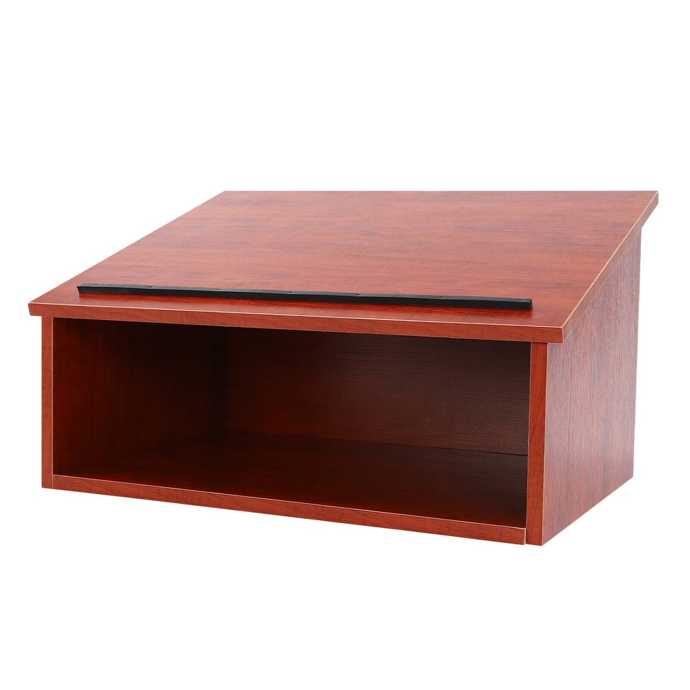 Portable Tabletop Lectern Classroom Presentation Lectern Table Top Lectern Brown