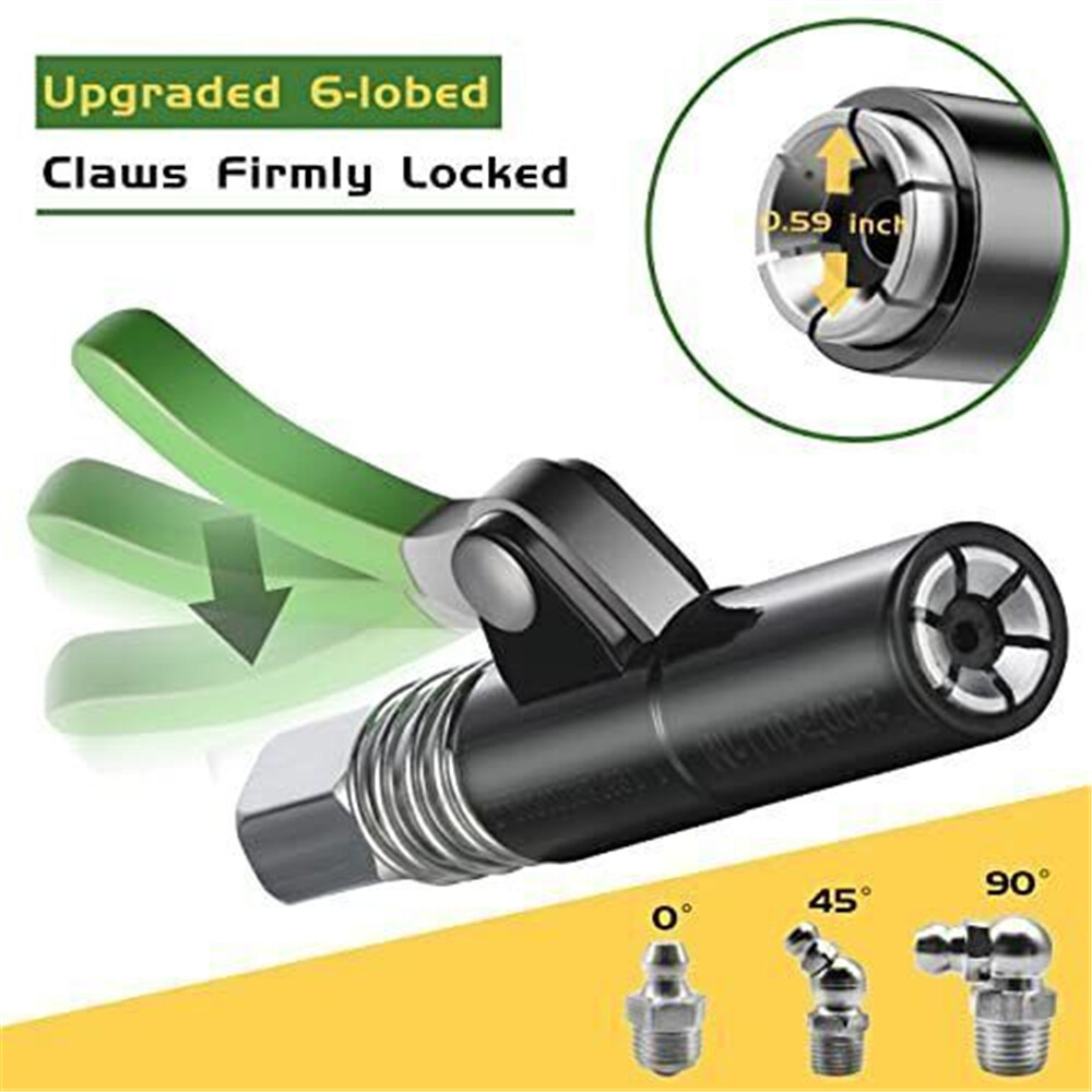 Grease Gun Coupler Strong Lock on Greases Gun Tip Quick Release Lock✨💖