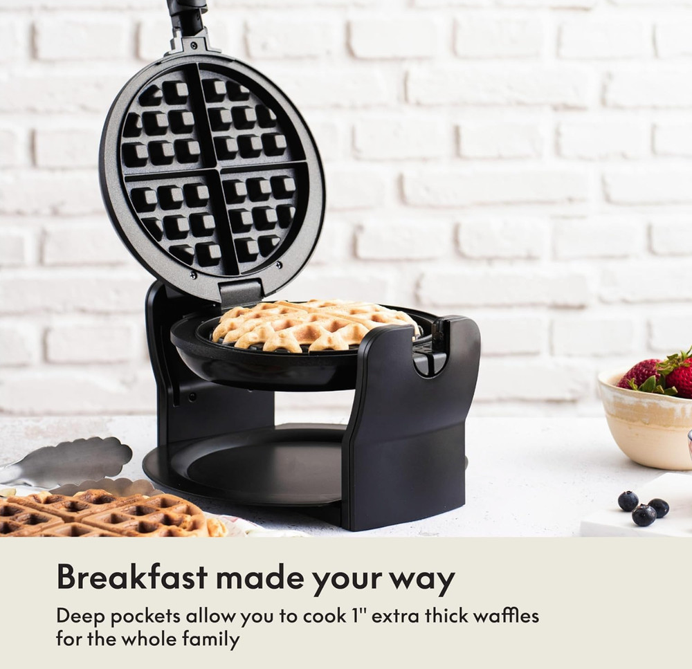 Bella 13991 Rotating Waffle Maker - Black