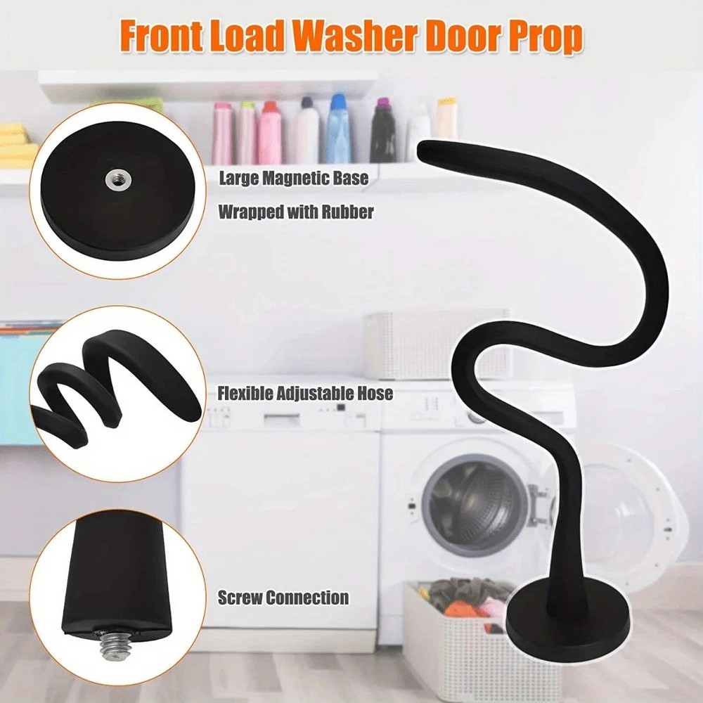 Magnetic Washer Door Prop-Stabilizer for Front-Load Machines Easy-Install!!!!