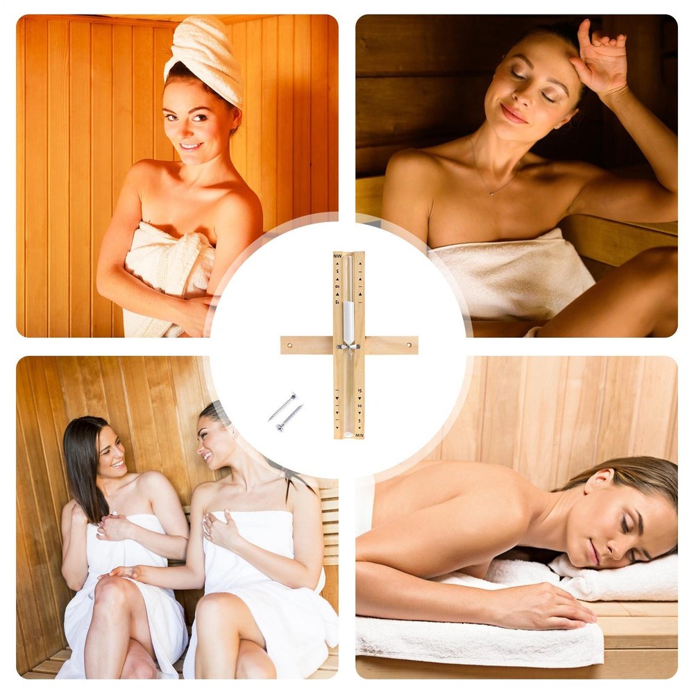 Sauna Hourglass Sand Timer Countdown Clock 15 Minutes Timing