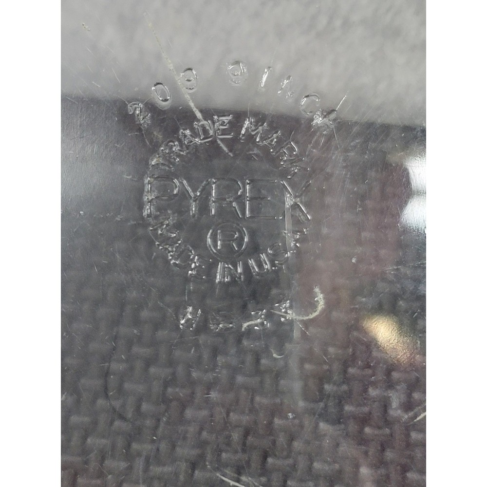 Vintage PYREX 9" Glass Pie Plate Dish 209