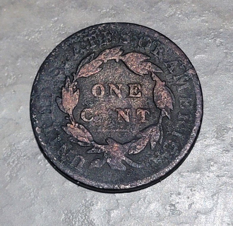 1828 Large Narrow Date Coronet Head Large Cent