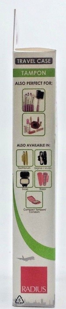 Radius Tampon Travel Case, Assorted colors.