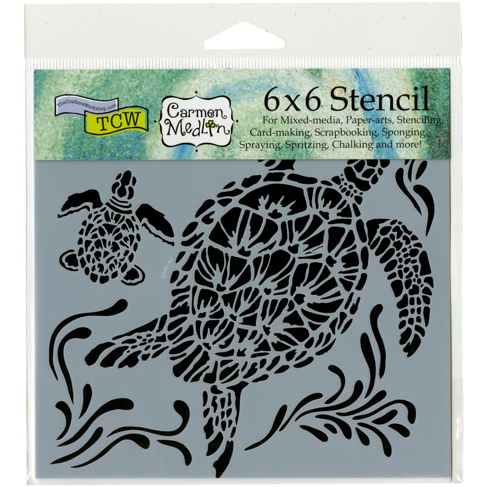 Crafter's Workshop Template 6"X6" Sea Turtles