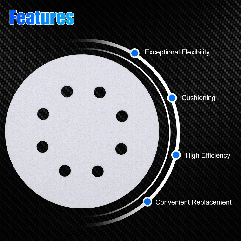 2PCS 5in Hook Loop Foam Cushion Sanding Discs Buffer Pad For Orbital Sander