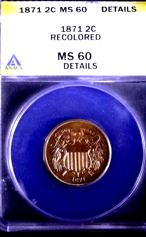 1871 2C , MS60 DETAIL