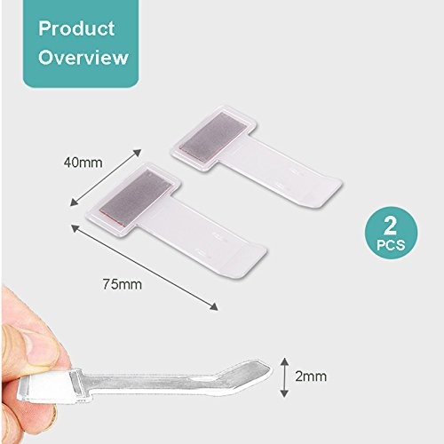 Transparent Car Windshield Parking Ticket Holder Clip 2pcs Auto Accessory