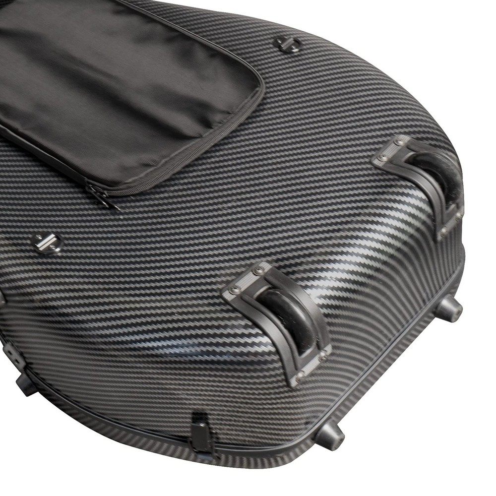 Polycarbonate Cello Case - Light 8.5lb Wheels - Silver - CP-7001