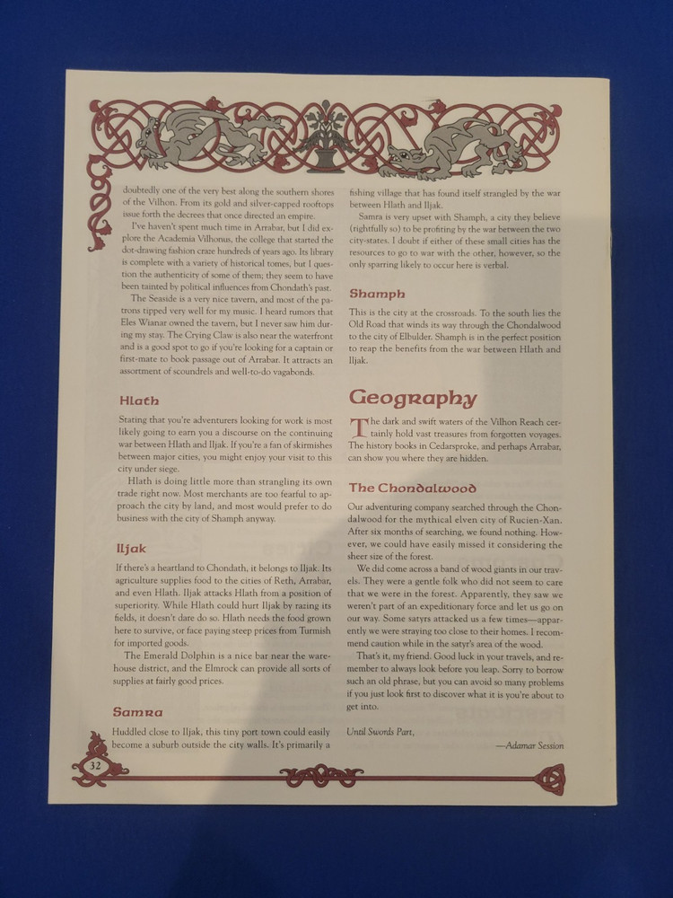 AD&D The Vilhon Reach - Forgotten Realms (Module Only)