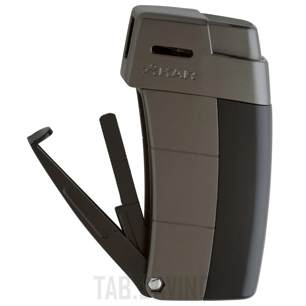 XIKAR PIPE RESOURCE LIGHTER WITH TOOLS BLACK 585BKG2