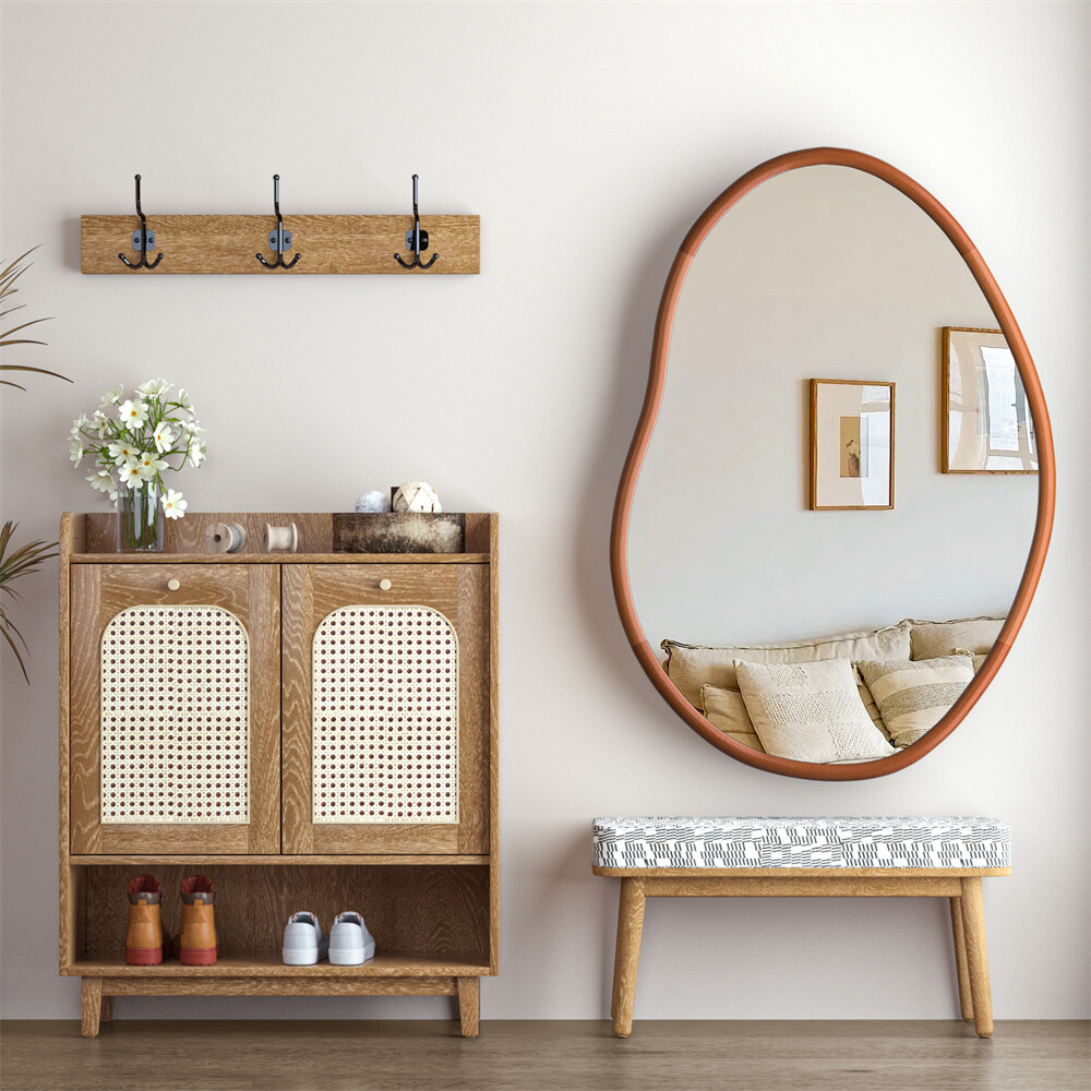 Mid Century Asymmetrical Wall Mirror Organic Mirror Irregular Mirror Home decor
