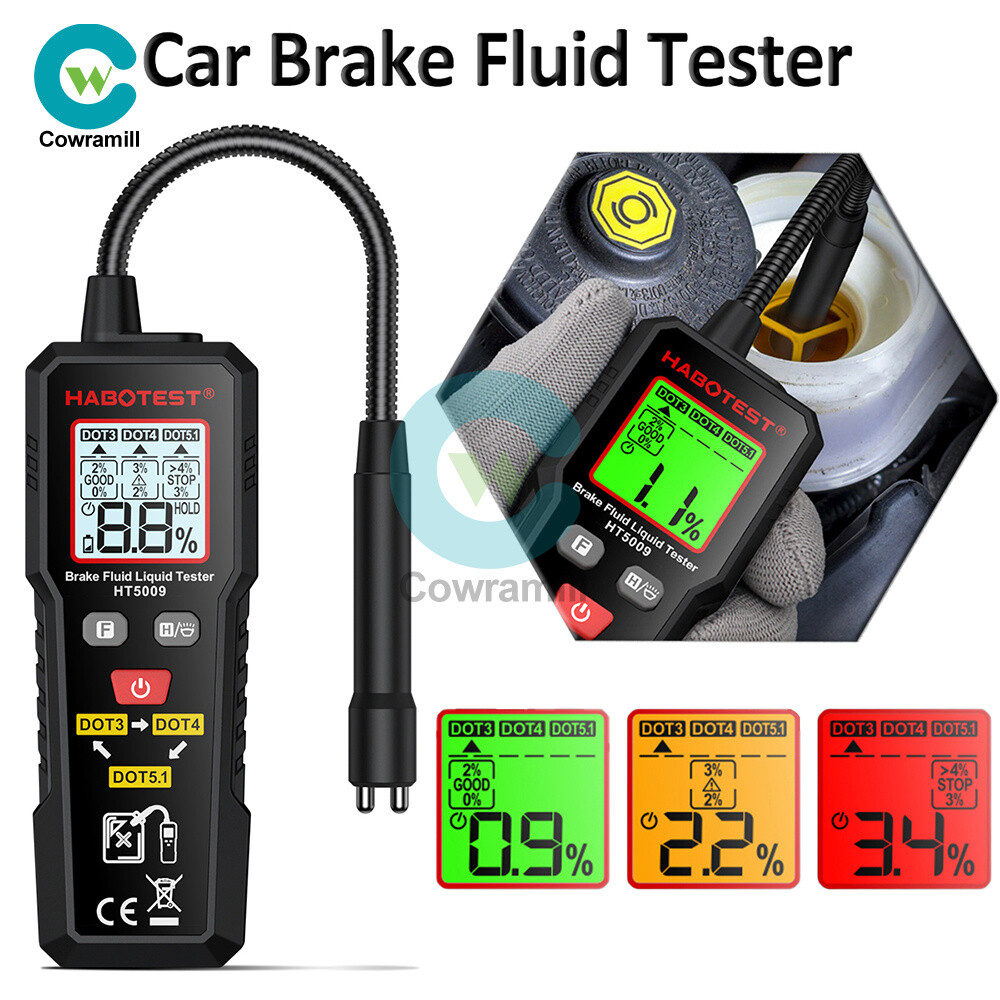 LCD Car Brake Fluid Tester High Precision Detector Analyzer DOT3 DOT4 DOT5.1