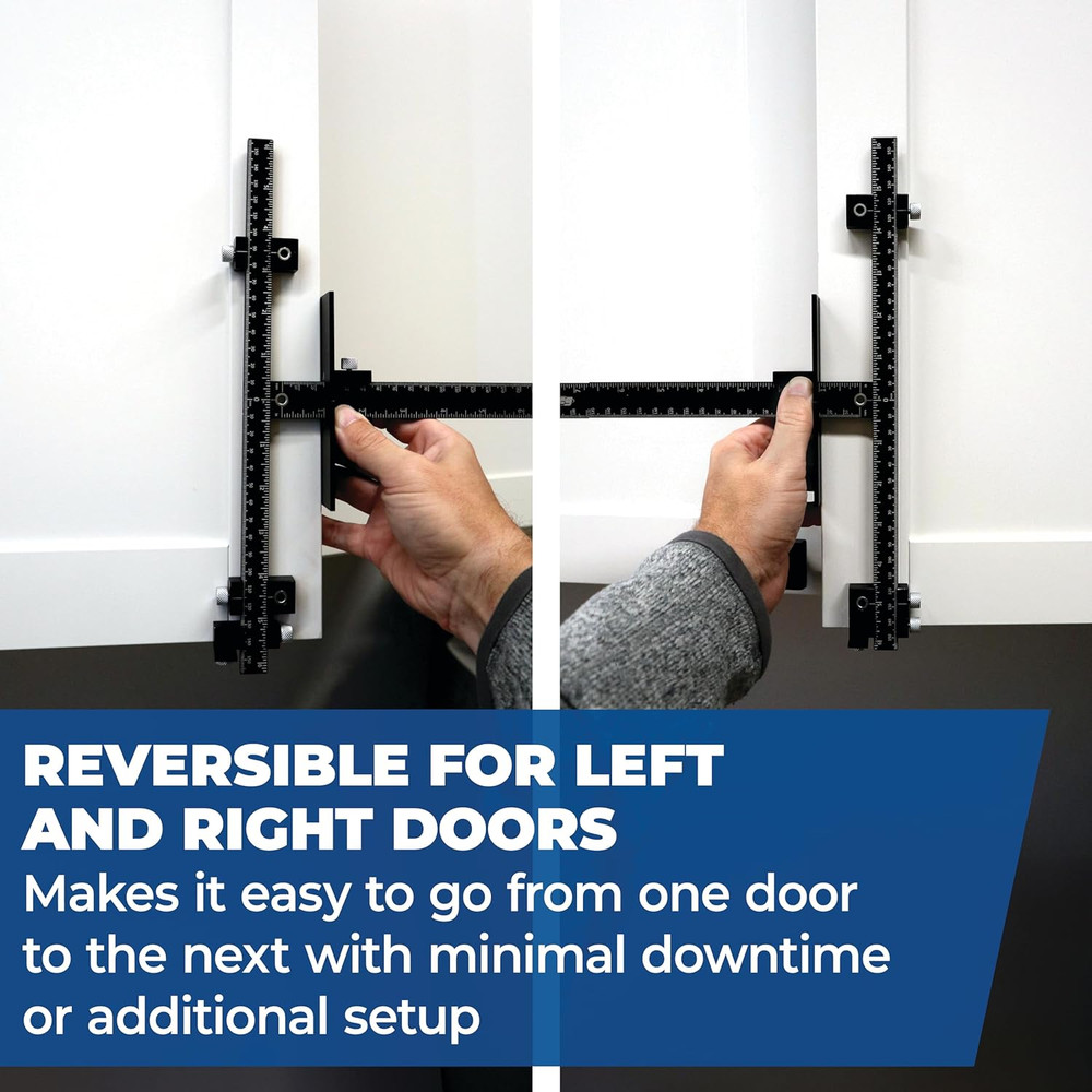 Cabinet Hardware Jig Pro for Accurate Installation - Precise Knob Pull - Adjusta