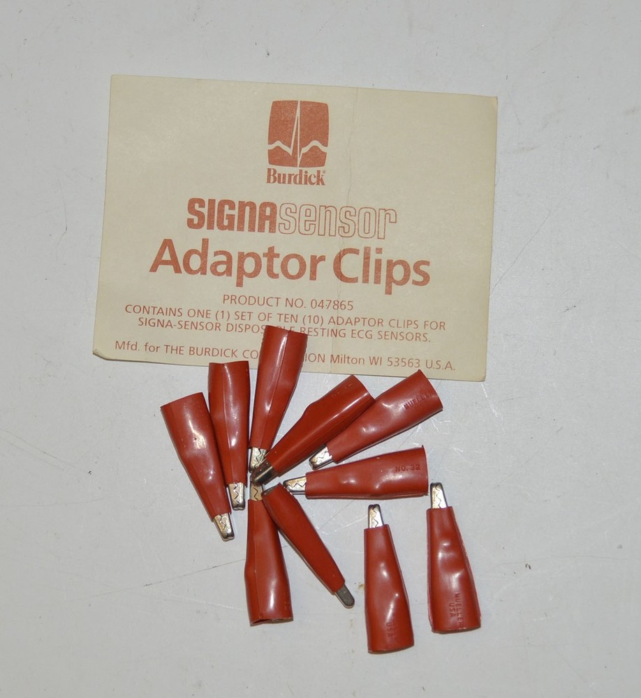 Burdick Signa Sensor Clips Lot of Ten